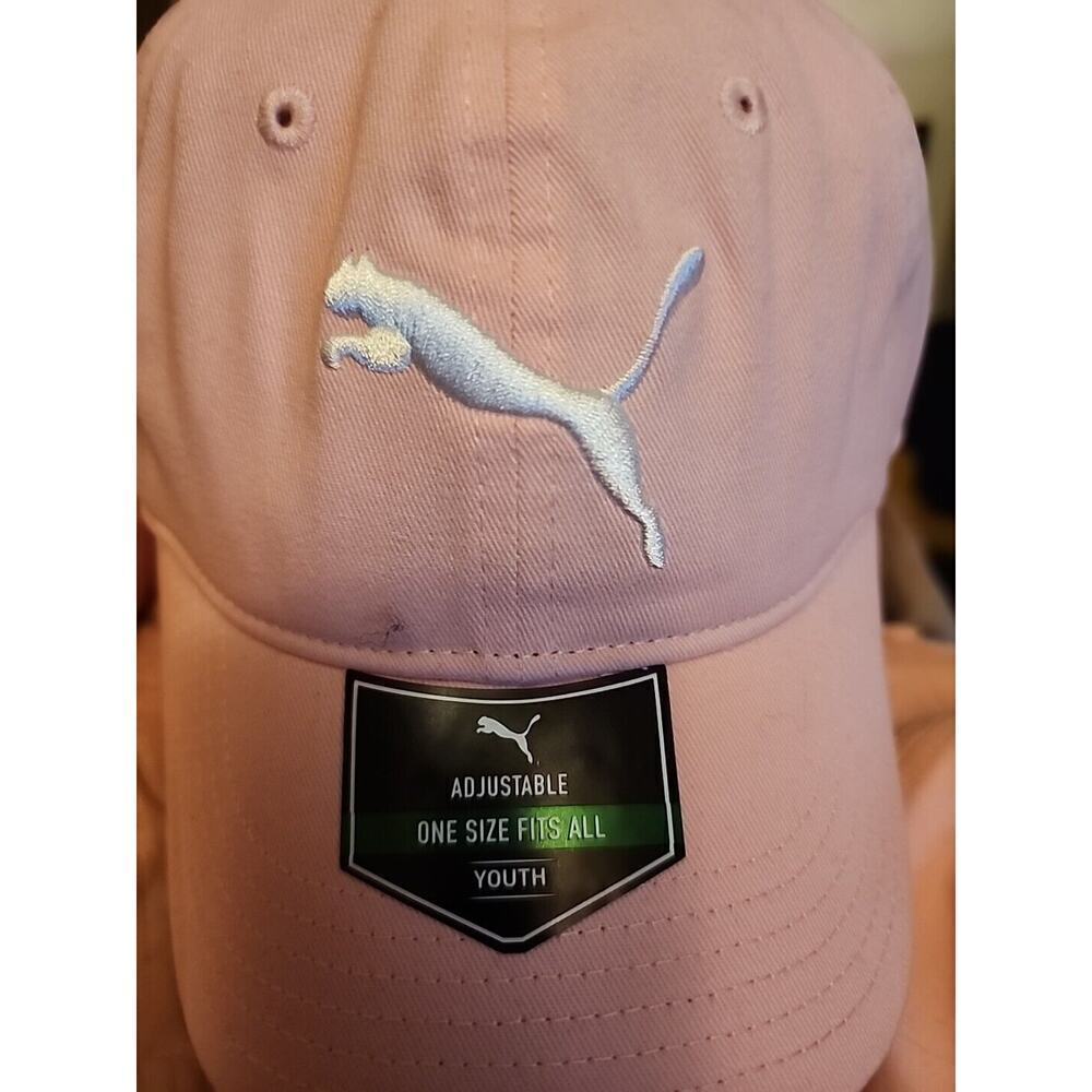 Puma Evercat Yates Women Girls Hat Icon Peach Adjustable Strapback‎ One Size Cap